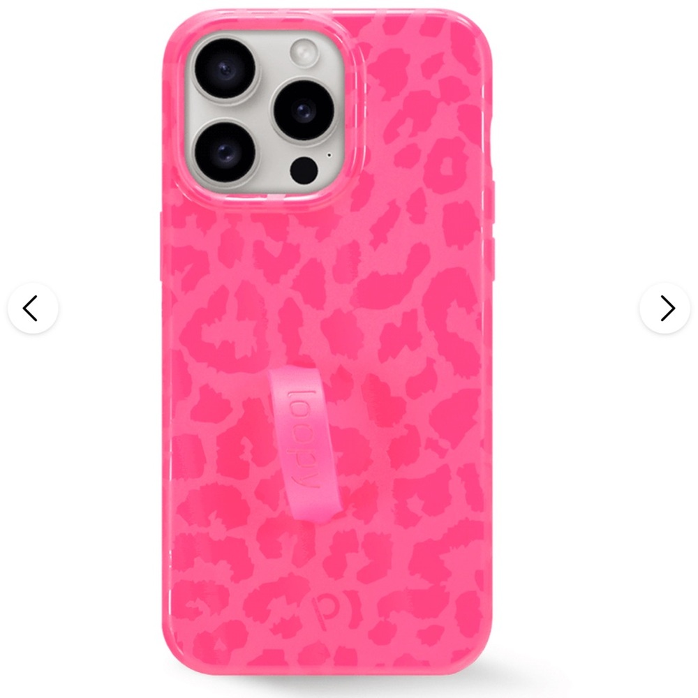 Loopy Case Pink Leopard iPhone 15 Pro Max Case